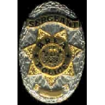 Brea, California Police Department Sergeant  Badge Pin
